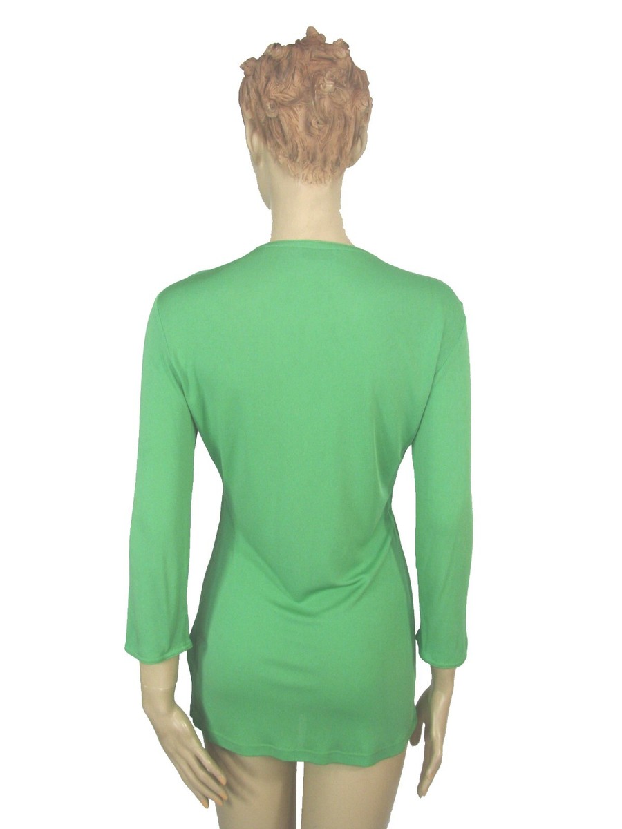 Gianni Versace Long Sleeve Blouse Luxe Top Sz 44 Italy | eBay