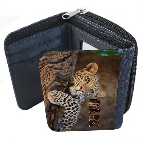 Personalised Animal Purse Denim Coin Wallet Womens Birthday Gift For Her - Picture 80 of 96