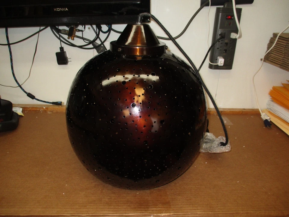 全新 Kenroy Home 93443COP Matisse 悬挂式铜吊坠 1 灯夹具 — 第 4/4 张图片