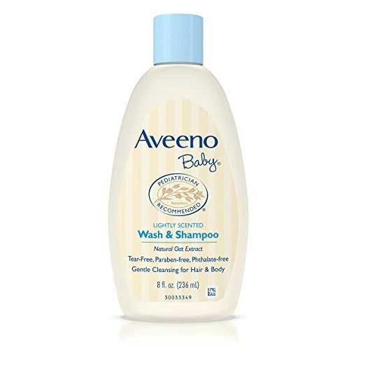 Aveeno Baby Tear-Free Wash & Shampoo For Hair & Body, 8 oz (9 Pack)