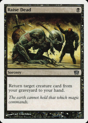 Magic MTG TCG Eighth Edition 2003 Raise Dead 157/350