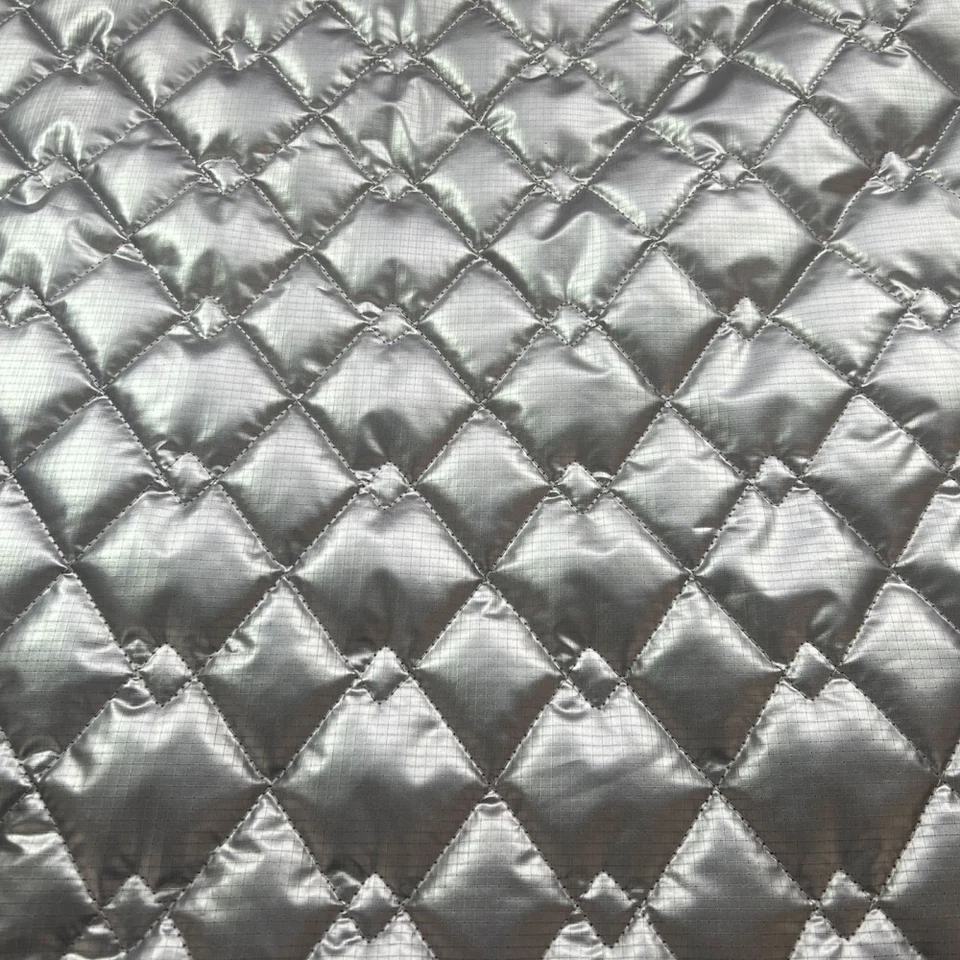 EU FABRICS Quilted Reflective Ripstop Fabric Waterproof UV Protector & Thermal Insulation