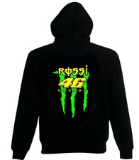  rossi  46 rossi Moto Motorcycle Hoodie black Sizes sm to XXL