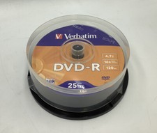 23 VERBATIM Blank DVD-R DVDR 16X 4.7GB Logo Branded Media Disc in Paper Sleeves
