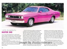1970 Plymouth Duster 340 - Original Car Print Article J263