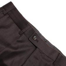 Hiltl NWT Dress Pants Size 48 32 US Piacenza Contemporary Fit Brown 100 Wool