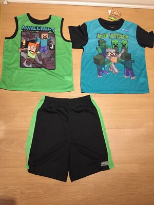 Minecraft Jungen 3-teiliger Pyjama Größe 12