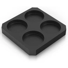 MMasters 4-Round Premium Graphite Ingot Mold for Metal Casting - High-