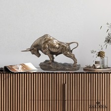 Golden Bull Art Sculpture Abstract Home/Room Décor