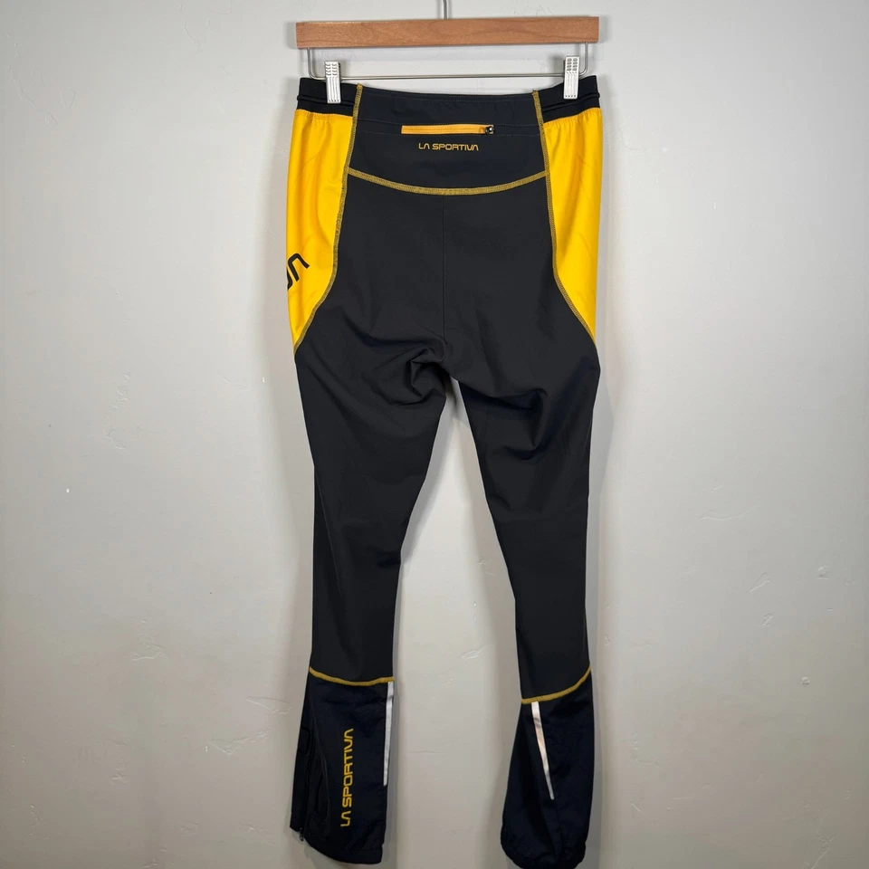 Pantalones Jogger La Sportiva Devotion Cintura Elástica Negro Amarillo Pull On Para Hombre Medianos Foto 2 de 4