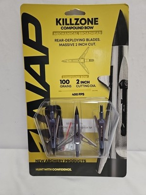 NAP Killzone Trophy Tip Broadhead 100 Grain 3-pack