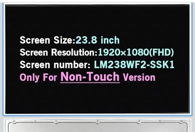 23.8'' For Lenovo AIO 520-24ICB Replacement LCD Non-Touch Display Screen Panel