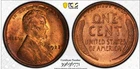 1923 Lincoln Wheat Cent ~ 1c PCGS MS64 RB ~ Red Brown ~ Nicely Toned