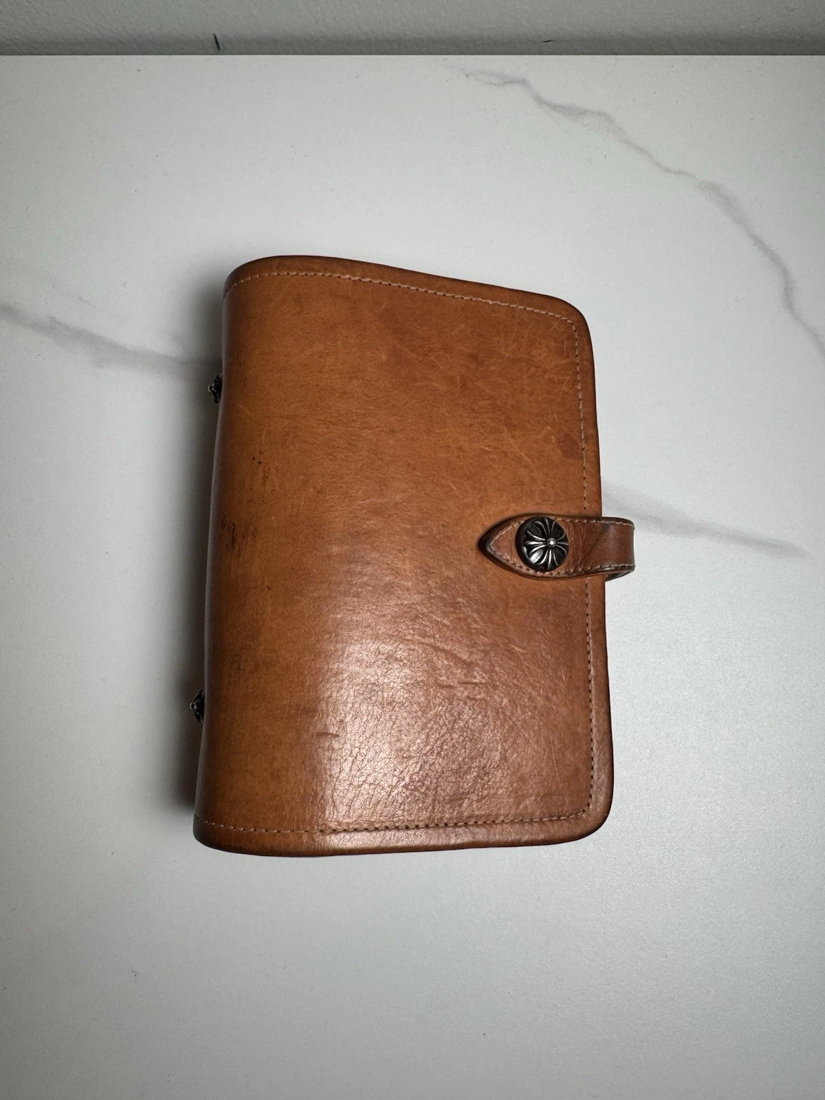 Chrome Hearts Leather Agenda Planner Holder