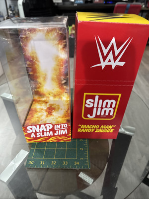WWE ELITE MATTEL CREATIONS EXCLUSIVE SLIM JIM MACHO MAN  6  FIGURE Box Only Sdcc