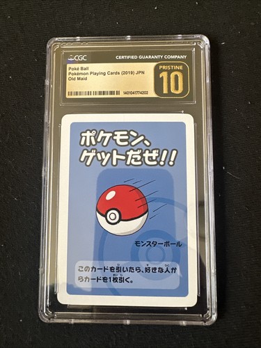 2019 Pokemon Japanese Playing Cards Old Maid Poke Ball CGC 10 PRISTINE