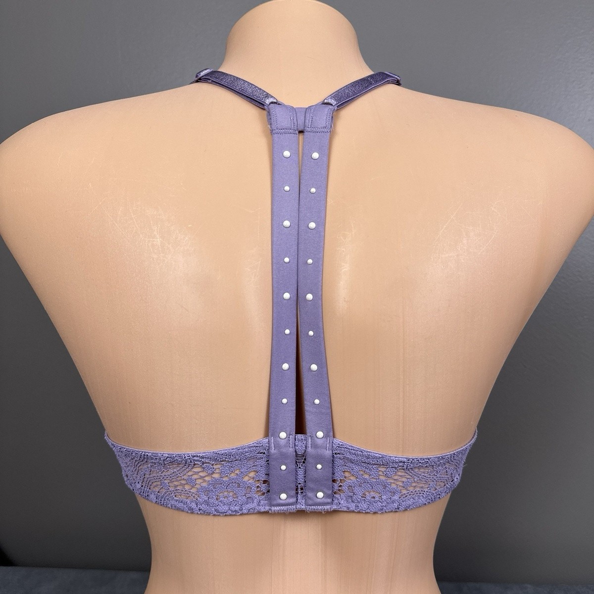 New Victoria's Secret Very Sexy Unlined Plunge Bra 30A Purple