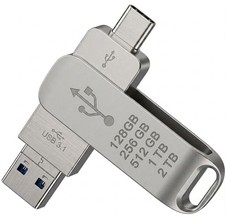 2-in-1 USB 3.0 & Type-C Flash Drive, High Spe...