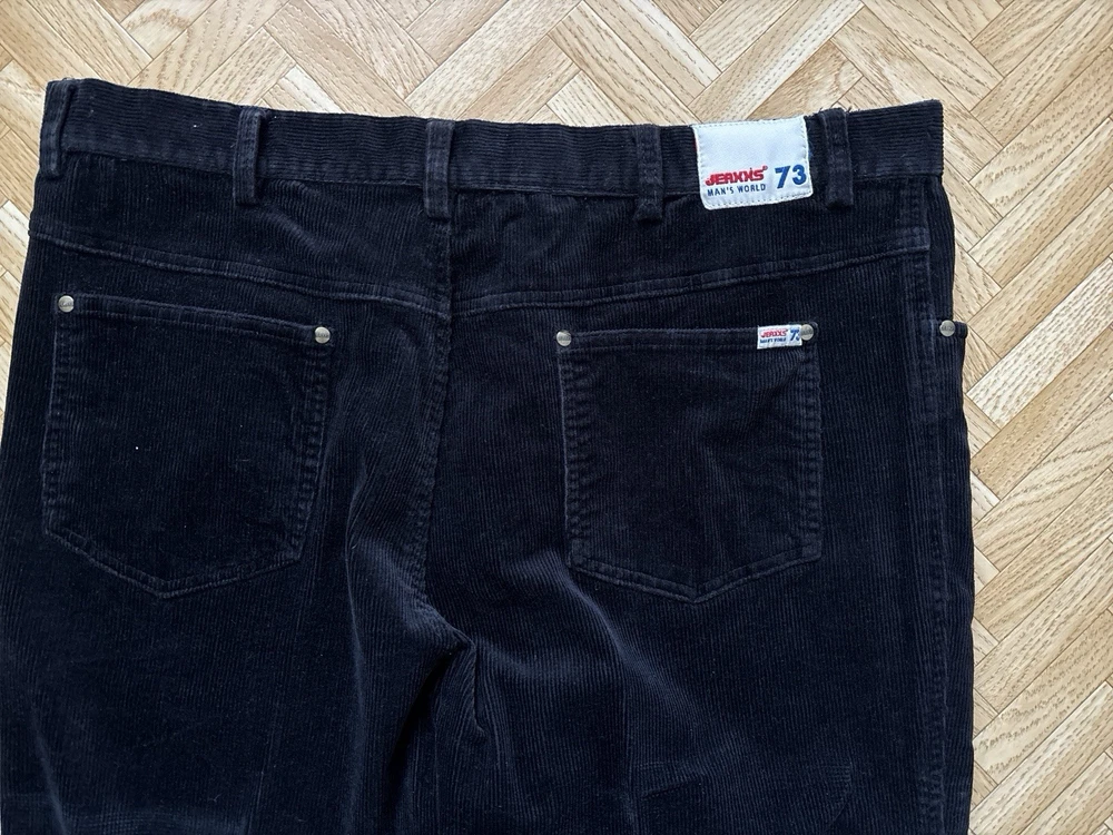 Herren Hose, Cord, Schwarz, Größe 28