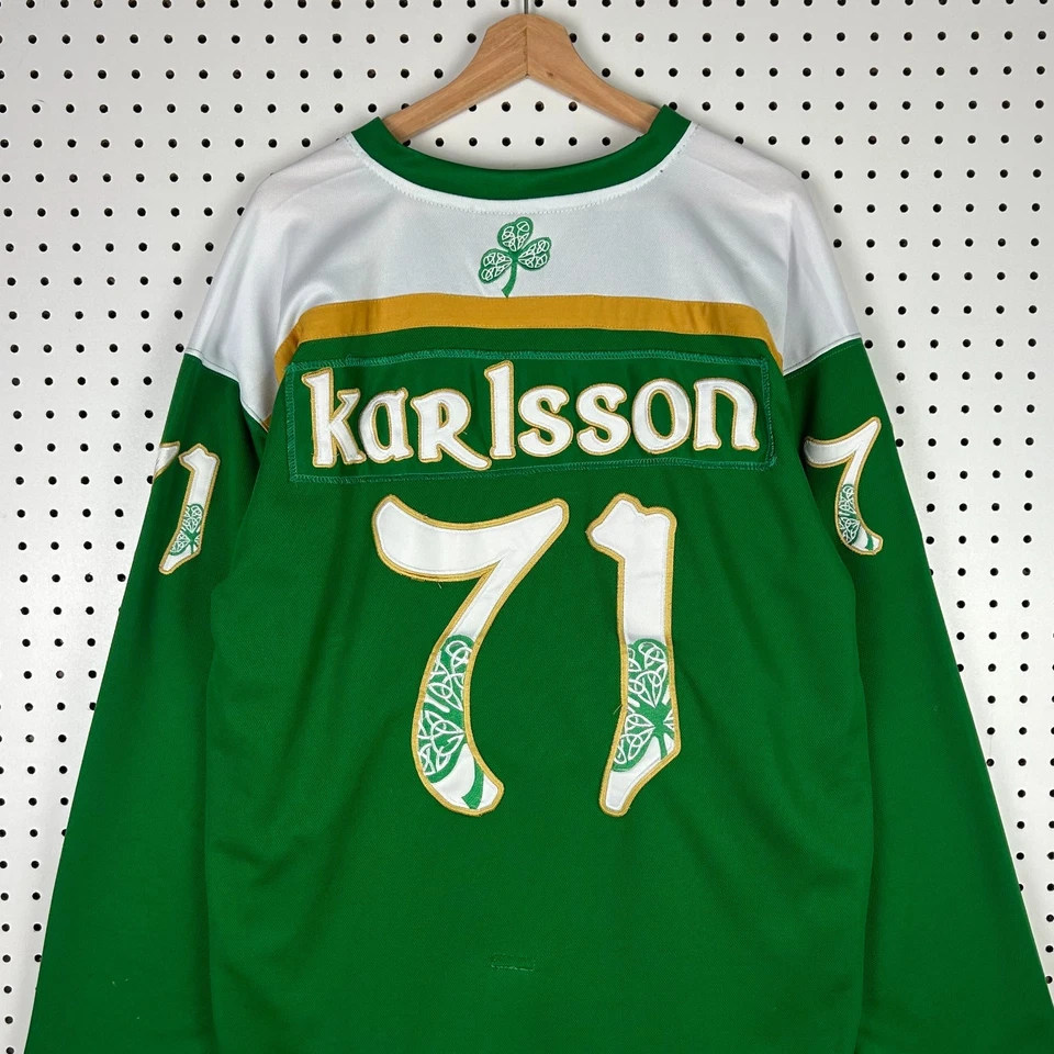 Camiseta deportiva de hockey William Karlsson #71 Adidas XL NHL Vegas Golden Knights verde Foto 3 de 4