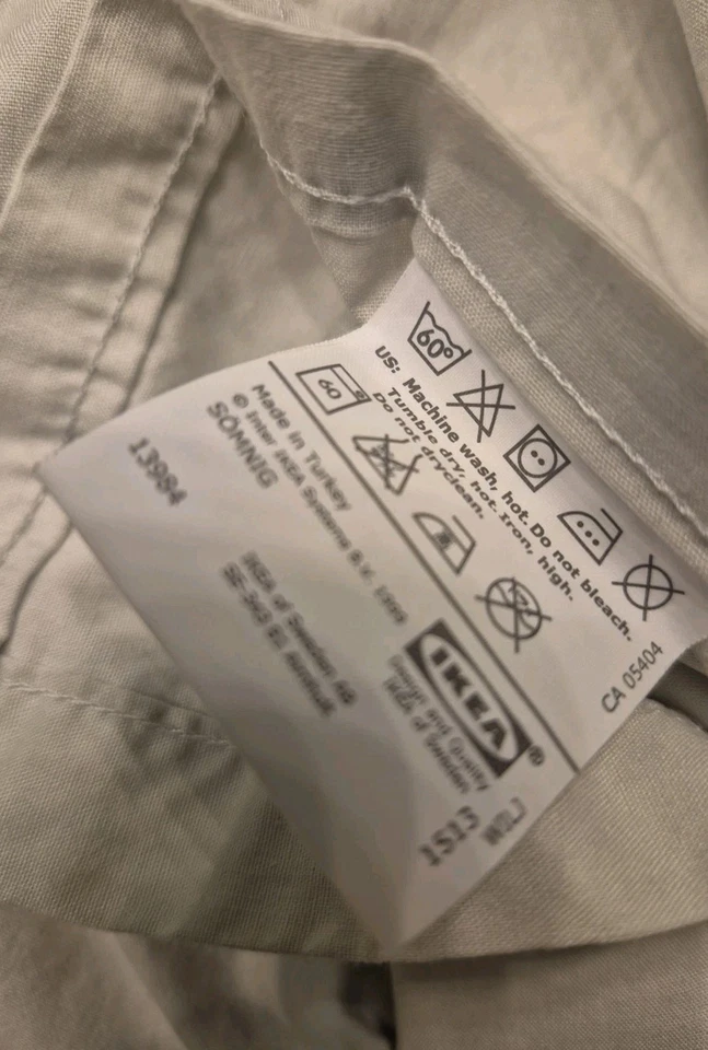 Juego de 4 sábanas IKEA Somnig Queen algodón/lyocell beige claro nítidas usadas en excelente estado Foto 2 de 4