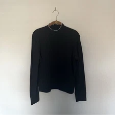 GAP Black Sweater Top Mock Neck