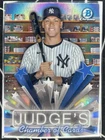2025 Bowman Chrome Aaron Judge Chamber of Cards Refractor Insert HS-11