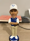 Coach Dungy NFL Football Bobblehead Figure White Hat Blue Vest Colts Logo
