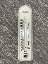Vintage Metal Anderson Blue Ribbon Incubator Brooder Thermometer Made In USA