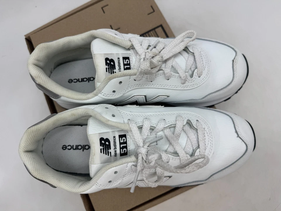 New Balance 515 Casual Shoes Womens White Silver Lace-Up Low Top - 9 WIDE - Image 2 of 4