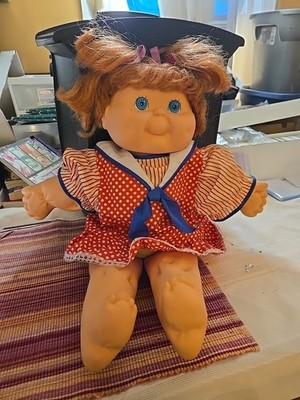 1984 Eugene Doll Company Chubbykins Doll Blue Eyes - Plaid Dress - Rare Find