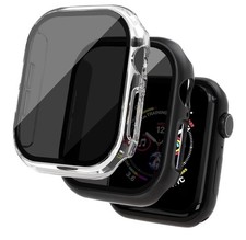 2 Pack Privacy Case for Apple Watch Screen Protector, iWatch Series 11 Series 10