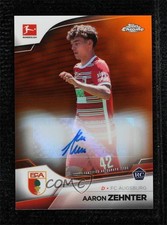 Aaron Zehnter Chrome Bundesliga 2022 Orange Refractor /25 Auto