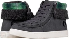 NEW Billy Footwear Womens Cuff Sneaker Adaptive Boot Charcoal Size 9 M KF193