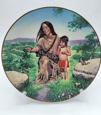 1981 Knowles Sacajawea Plate American Folk Heroes Gene Boyer Mint Box COA