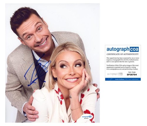 Ryan Seacrest "Live with Kelly and Ryan" AUTOGRAPH Signed 8x10 Photo ACOA