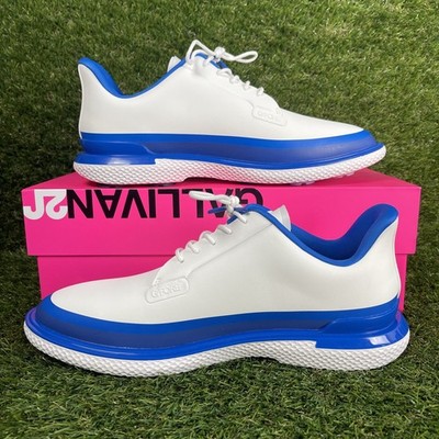 G/Fore Tuxedo Gallivanter Golf Shoes Mens 9.5 White Blue GMF000064
