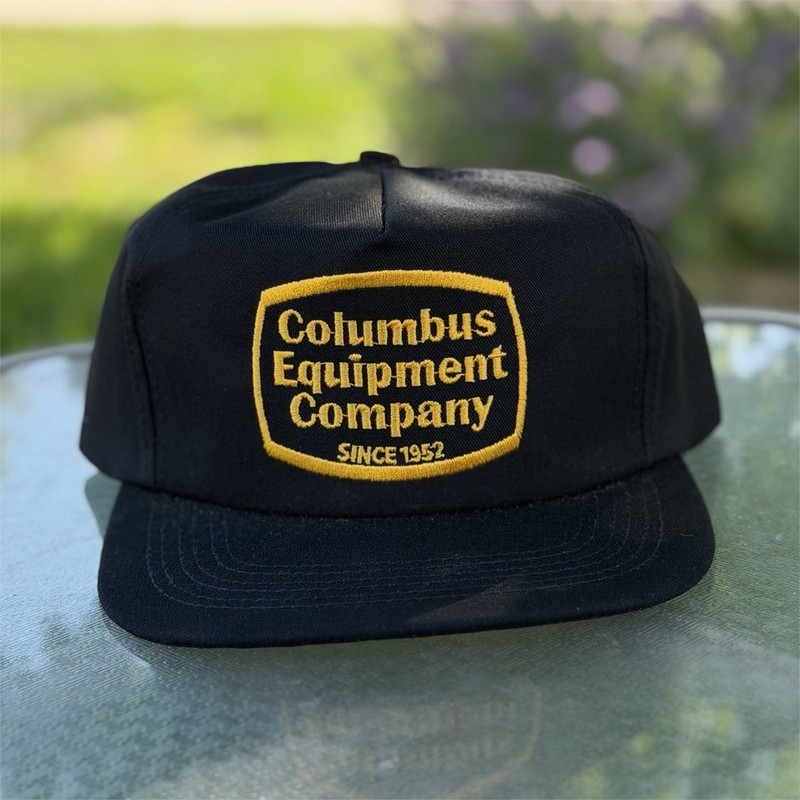 Columbus Equipment Company Adjustable Baseball Cap Black/Yellow One Size Men