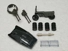 Vintage 1984 GI Joe Parts Lot ARAH ~ Killer Whale ~ Sled, Turret Guns, Motorbike