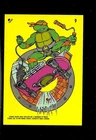 Teenage Mutant Ninja Turtles- Michaelangelo Sticker Trading Card- #9 1989 - NM