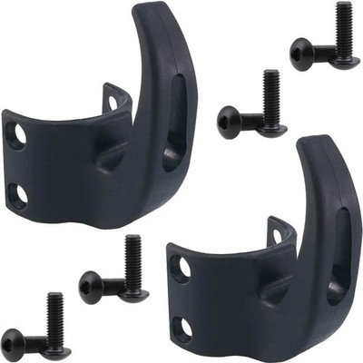 2 Stück Front Haken für Ninebot G2 Scooter, Schwarz