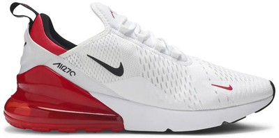 Nike Air Max 270 White/Red/Black BV2523-100 Men's Size 11