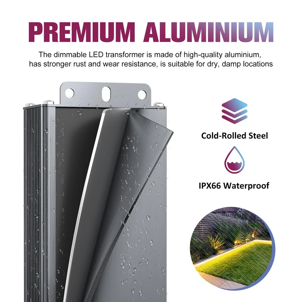 150W Triac Dimmable LED Driver,Power Supply,AC 120V to DC 24V Transformer,Com... - Image 4 of 4