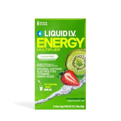 Liquid I.V.  Strawberry Kiwi Sugar-Free Hydration Multiplier  +Energy Electrolyt