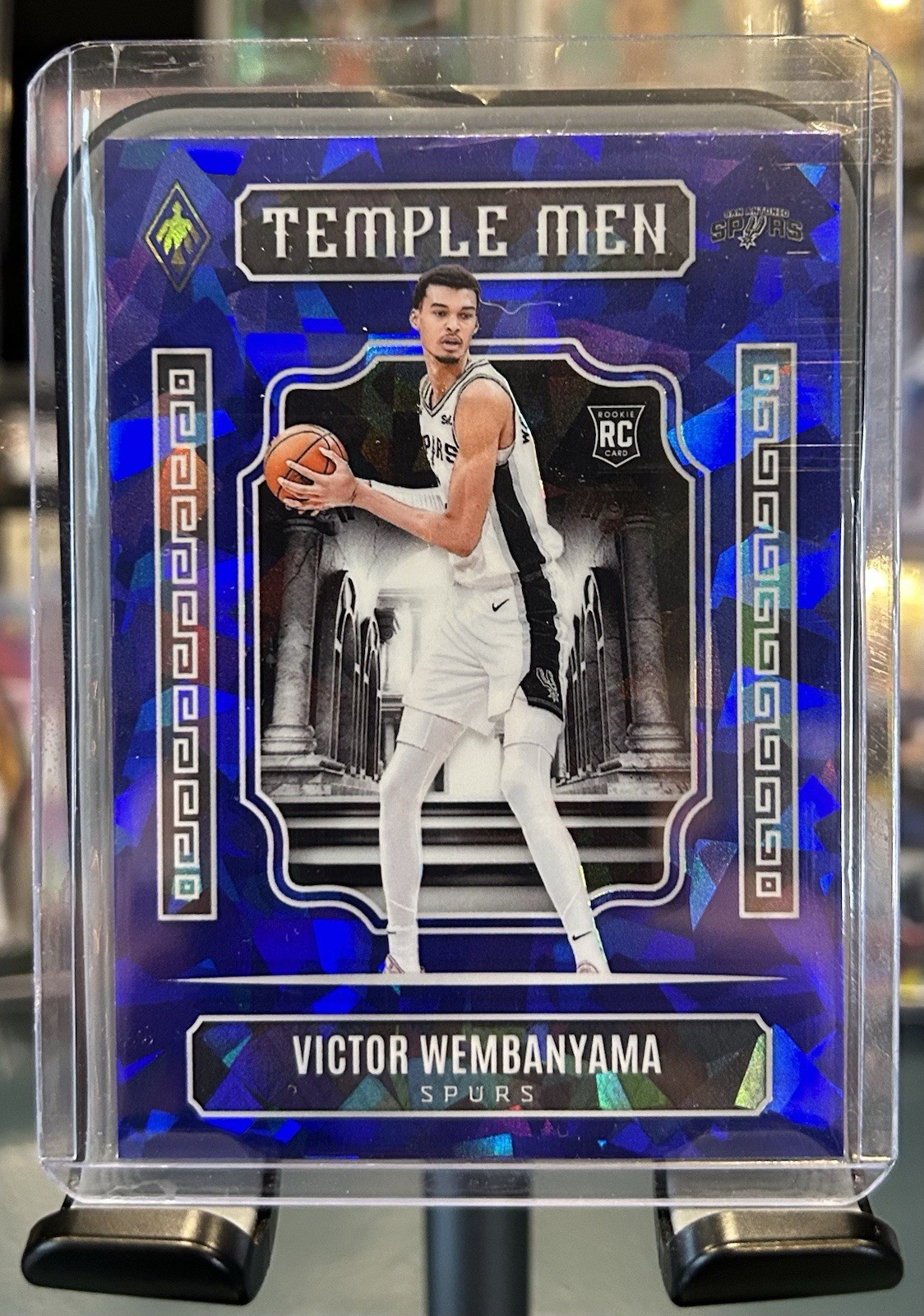 2023-24 Phoenix Victor Wembanyama Temple Men Blue Cracked Ice (RC)