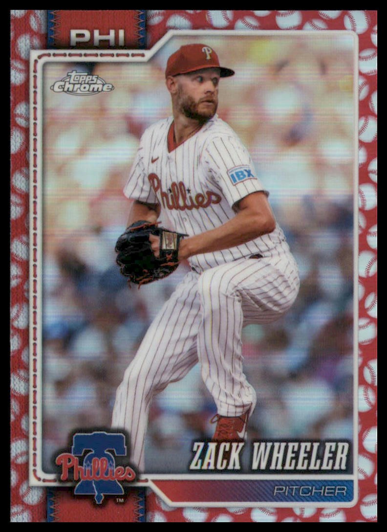 2026 Topps Chrome #290 Zack Wheeler Baseball Seams Refractors