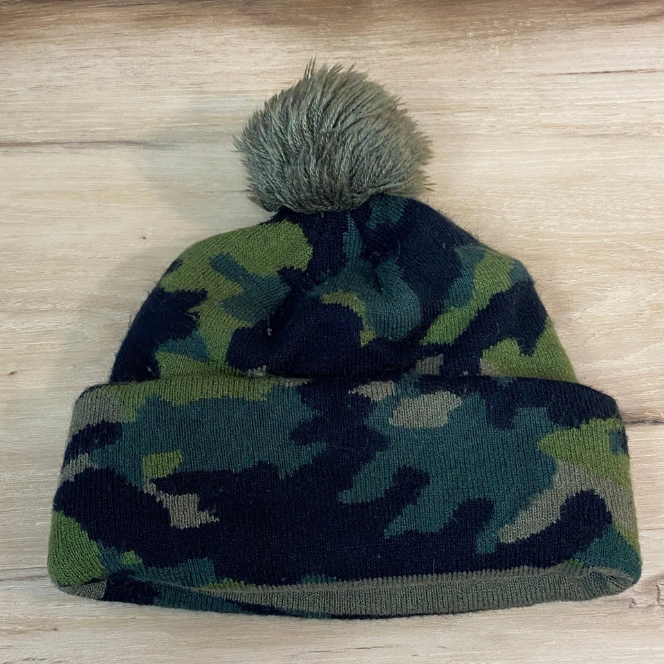 Nike Juvenil Camuflaje Pom Gorro Naranja Logo Niños Niñas Foto 2 de 3