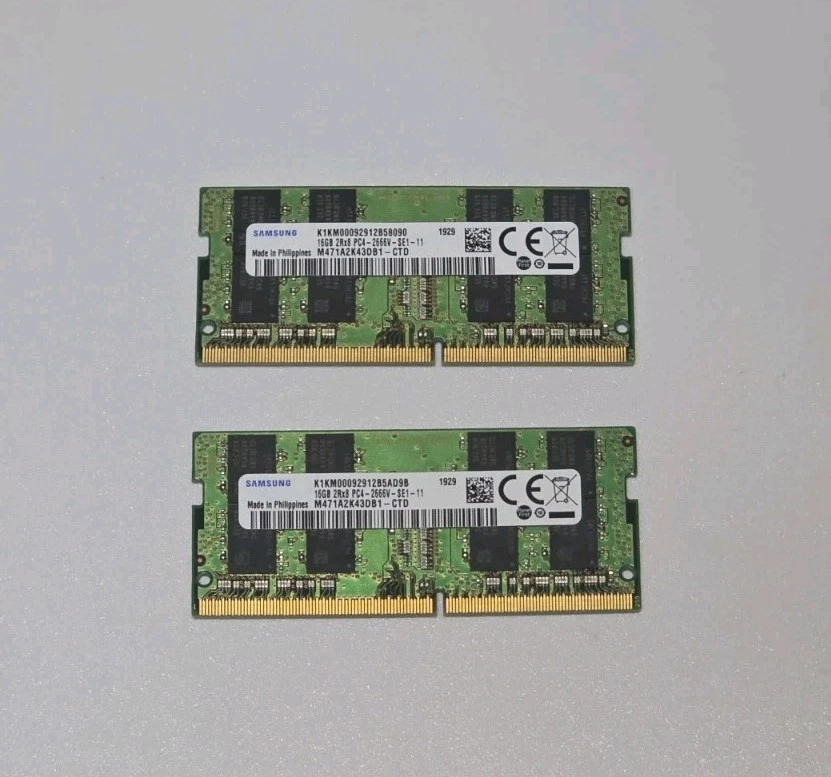 Samsung DDR4 SDRAM Memory (RAM) 2 Modules for sale | eBay