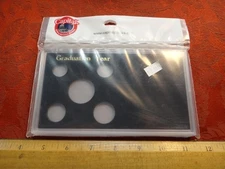Capital Plastics Black Graduation Year 5-Coin Snap Lock Holder - Free S&H USA