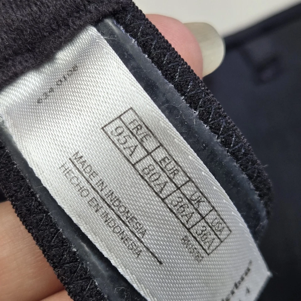 Wonderbra Women Bra 36A Black T Shirt Underwired Lace Strap READ - Image 4 of 4